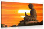 Dovido Tablou statuia lui Budha la apus de soare - 90x60