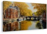 Dovido Tablou canal de toamnă lângă pod - 30x20