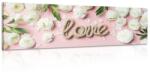 Dovido Tablou cu inscripție Love în design romantic - 150x50