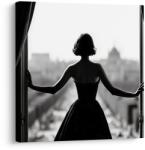 Dovido Tablou farmecul eleganței alb-negru - 30x30
