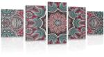 Dovido Tablou 5-piese Mandala indiană cu model floral - 200x100