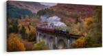 Dovido Tablou peisaj de toamnă cu tren - 60x30