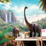Dovido Tapet peisajul nedescoperit ale dinozaurilor - 196x132