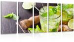 Dovido Tablou 5-piese Mojito delicios - 100x50