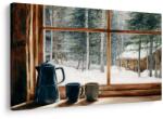 Dovido De Crăciun tablou vedere din cabana de pădure - 30x20