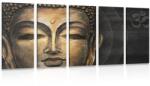 Dovido Tablou 5-piese fața lui Budha - 200x100