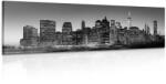 Dovido Tablou centrul New Yorkului alb-negru - 135x45