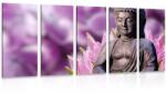 Dovido Tablou 5-piese Budha liniștit - 100x50