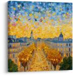 Dovido Tablou cer strălucitor deasupra orașului - 50x50