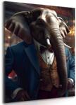 Dovido Tablou animal gangster elefant - 100x150