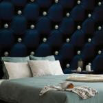 Dovido Tapet eleganță de piele albastru regal - 98x66