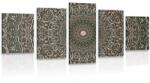 Dovido Tablou 5-piese Mandala în stil vintage - 150x75