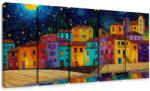 Dovido Tablou 5-piese sat magic de noapte - 150x75