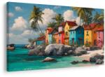 Dovido Tablou farmecul unui sat caraibian - 90x60