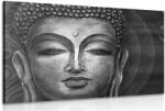 Dovido Tablou fața lui Buddha în design alb-negru - 30x20
