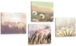 Dovido Set tablouri peisaj liniștit cu păpădie - 4x 60x60