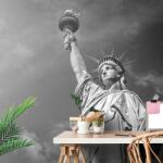 Dovido Fototapet autoadeziv Statuia libertății în alb-negru - 98x66