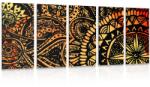 Dovido Tablou 5-piese Mandala în acuarelă - 150x75