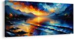 Dovido Tablou simfonie colorată pe lac - 80x40