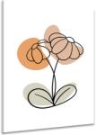 Dovido Tablou floare minimalistă pe fundal alb No1 - 60x90