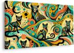 Dovido Tablou pisici psihedelice - 90x60