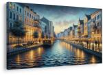 Dovido Tablou oraș romantic lângă apă - 90x60