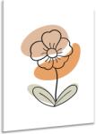 Dovido Tablou floare minimalistă pe fundal alb No4 - 30x40
