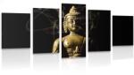 Dovido Tablou 5-piese statuie Budha - 100x50