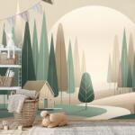 Dovido Tapet autoadeziv peisaj forestier minimalist - 343x231
