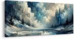 Dovido Tablou liniștea iernii în stil abstract - 120x60