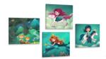 Dovido Set tablouri lume magică - 4x 60x60