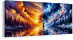 Dovido Tablou arborele vieții magic în peisaj - 60x30