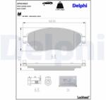 DELPHI set placute frana, frana disc DELPHI LP3143LC (LP3143LC)