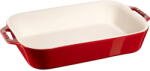 Staub Tava ceramica dreptunghiulara, STAUB, 34x24cm, 4.5 l, rosie, fara capac (1004617)