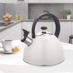 Maestro Ceainic MR-1302-WG, 2, 5L, inox, maner negru, 20cm (MR-1302-WG)
