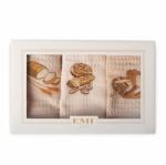 EMI Șervețele pentru vase Waffle Set de pâine 3 buc EMI