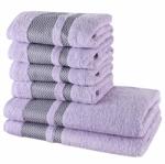 EMI Set de 6 prosoape din bumbac Ates violet EMI Prosop