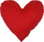EMI Perna decorativă Heart roșie din piele întoarsă EMI