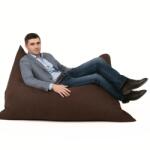 EMI Fotoliu Puf tip Pernă Emi din piele de căprioară maro închis EMI