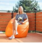 EMI Fotoliu puf relax în formă de pară portocalie EMI
