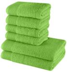 EMI Set 6 Prosoape Bumbac Bella (Verde) | 4x Mână + 2x Baie | 550 g/m2 Prosop