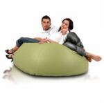 EMI Fotoliu puf relax din piele ecologică măsliniu EMI