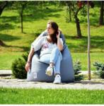 EMI Fotoliu puf relax în formă de pară gri EMI