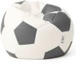 EMI Fotoliu Puf Relax Minge de Fotbal alb-gri EMI