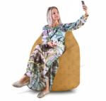 EMI Fotoliu Puf Relax Tip Pară (Suede) EMI | 335 L, Umplutură Ergonomică