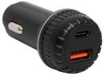 Somogyi Elektronic Kft SAL SAU34AC autós USB töltő, 2in1, USB-A, USB-C, gyorstöltő, dupla töltő (SAU34AC)