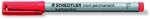 STAEDTLER Alkoholmentes marker, OHP, 0, 6 mm, STAEDTLER "Lumocolor® 316 F", piros (TS3162) - pritone