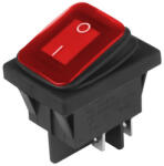 CARMOTION DC 12V/24V elektromos kapcsoló, piros (86542)