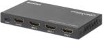 Manhattan Switch MANHATTAN HDMI cu telecomanda, 3 porturi, 3 intrari - 1 iesire, 4k@60Hz, HDR, 18 Gbps, HDCP 2.2, Manhattan, 208222 (208222)