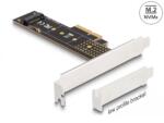 Delock PCI Express x4-kártya - 1 x belső NVMe M. 2 Key M 110 mm - alacsony profilú formatényező